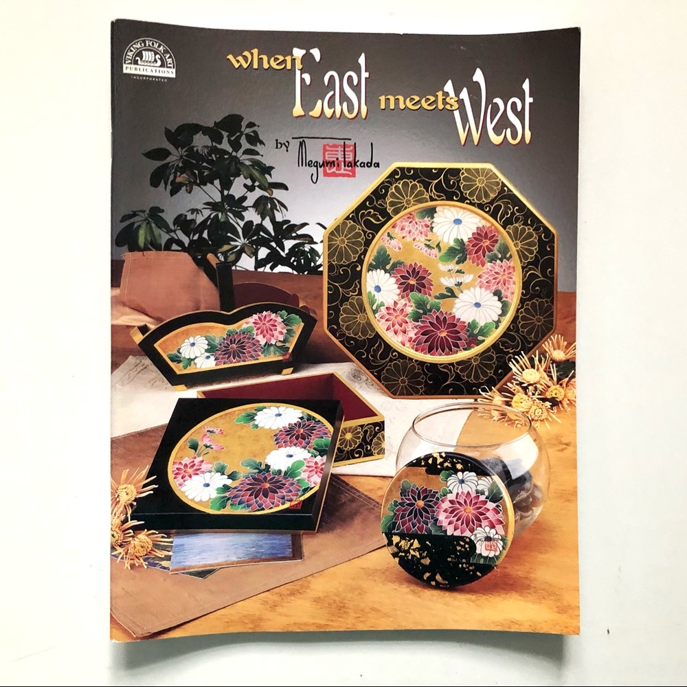Vintage Asian Painting Instructions Booklet, “When East Meets West”, Like New